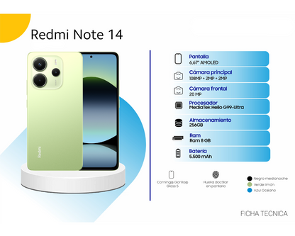 XIAOMI Redmi Note 14 6 GB Ram