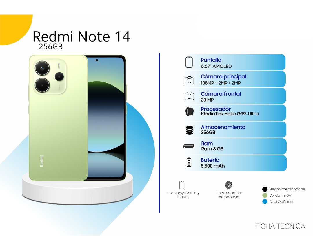 XIAOMI Redmi Note 14 8 GB Ram